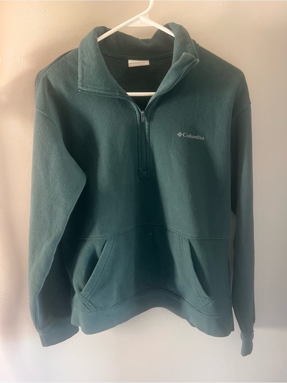 Columbia green quarter zip sweatshirt Size XS #outdoor #hiking